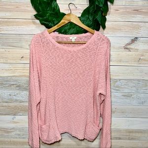 J.Jill knit sweater with pockets size xl